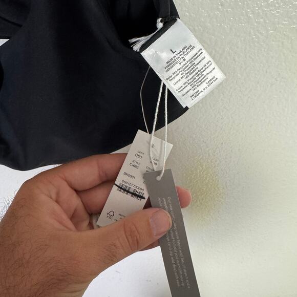 J.Crew Classic Sculpt Claudia Bikini Top WMNS L Black Removable Pads Lightweight - Picture 6 of 9